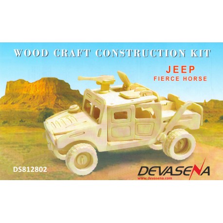 Wood craft construction kit  JEEP